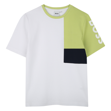BOSS playera para niño y adolescente manga corta multicolor